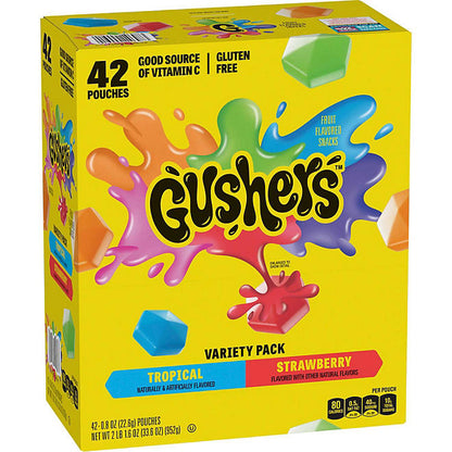 Gushers Strawberry Splash and Tropical Flavors (0.8 oz., 42 ct.)