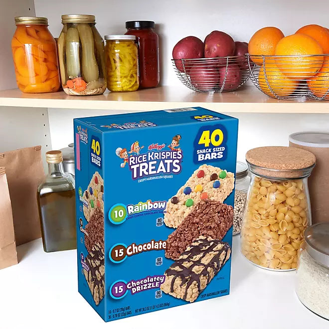 Limited Time Rice Krispies Treats Squares Original With Gems (40 ct.)