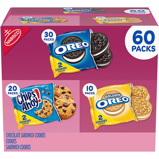 Nabisco Sweet Treats Cookie Variety Pack, OREO & CHIPS AHOY! (60 pk.)