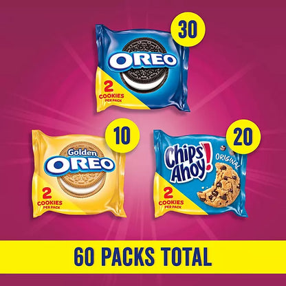 Nabisco Sweet Treats Cookie Variety Pack, OREO & CHIPS AHOY! (60 pk.)